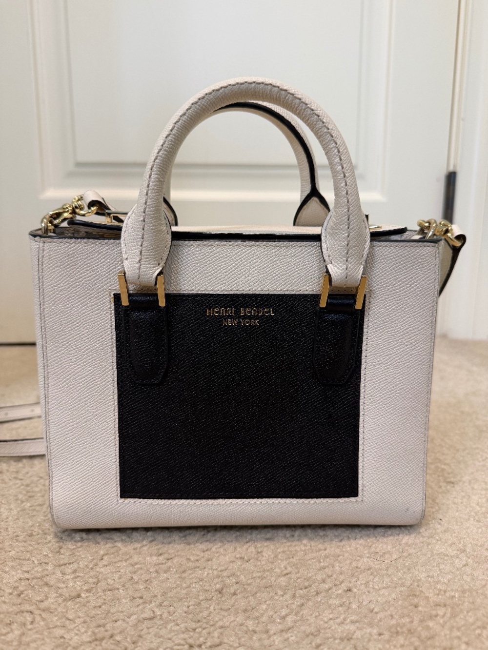 Henri Bendel Two-tone Black and White Mini Purse